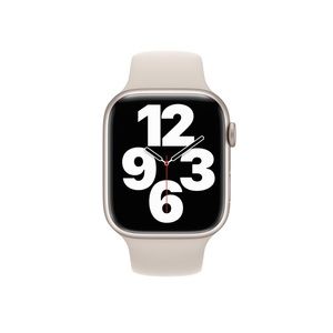 Apple Watch Series 7 GPS, 45mm Starlight Aluminum Case with Starlight Sport Band